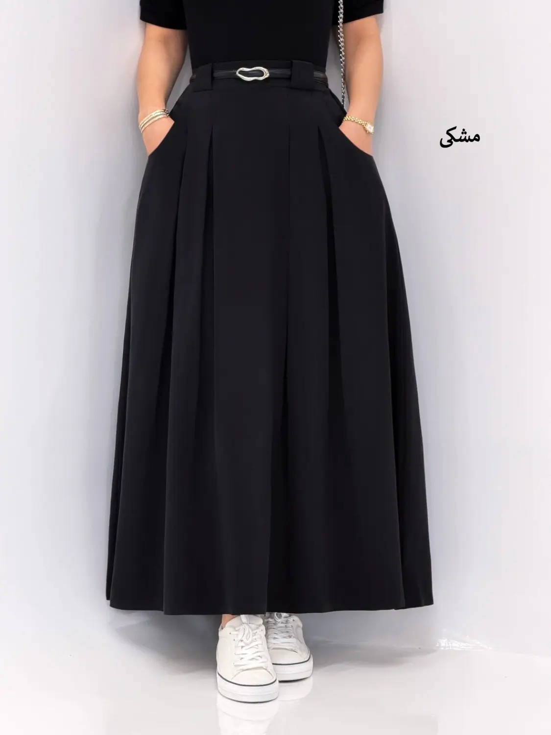 6690-دامن سیلک لئو